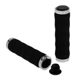 Maxbell Shockproof Cycling Bike Bicycle Handlebar Grips Anti-slip Handle Grip Silver