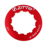 Maxbell MTB Road Bike Cassette Cover Lock Ring Alloy Flywheel Ring Cover Red