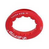 Maxbell MTB Road Bike Cassette Cover Lock Ring Alloy Flywheel Ring Cover Red