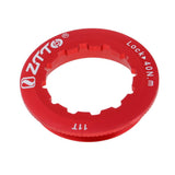 Maxbell MTB Road Bike Cassette Cover Lock Ring Alloy Flywheel Ring Cover Red