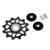 Maxbell Bike Bearing Jockey Wheel Bicycle Rear Derailleur Ceramic 12T Guide Black