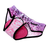 Maxbell Women's Cycling Underwear 3D Padded Bike Riding Shorts XXL Pink Snow Leopard