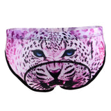 Maxbell Women's Cycling Underwear 3D Padded Bike Riding Shorts XXL Pink Snow Leopard