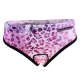 Maxbell Women's Cycling Underwear 3D Padded Bike Riding Shorts XXL Pink Snow Leopard