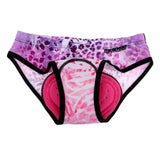 Maxbell Women's Cycling Underwear 3D Padded Bike Riding Shorts XXL Pink Snow Leopard