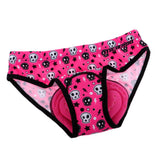 Maxbell Women's Cycling Underwear 3D Padded Bike Riding Shorts M Pink Skull