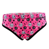 Maxbell Women's Cycling Underwear 3D Padded Bike Riding Shorts M Pink Skull