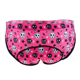 Maxbell Women's Cycling Underwear 3D Padded Bike Riding Shorts L Pink Skull