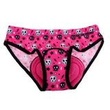Maxbell Women's Cycling Underwear 3D Padded Bike Riding Shorts XL Pink Skull