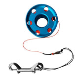 Maxbell Scuba Diving Finger Spool Reel Line with Dual Bolt Clip 50m Blue& Orange