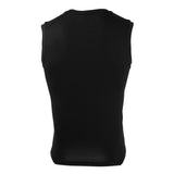 Maxbell Quick Dry Gym Sleeveess Compression Shirt Sports Top T-shirt Black Green M