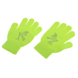 Maxbell Girls Women Kids Ice Skating Gloves Magic Stretch Glove Green    M