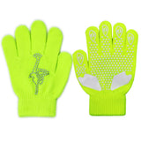 Maxbell Girls Women Kids Ice Skating Gloves Magic Stretch Glove Green    M