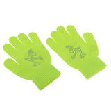 Maxbell Girls Women Kids Ice Skating Gloves Magic Stretch Glove Green    M