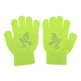 Maxbell Girls Women Kids Ice Skating Gloves Magic Stretch Glove Green    M