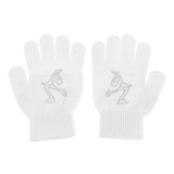 Maxbell Girls Women Kids Ice Skating Gloves Magic Stretch Glove White    S