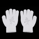 Maxbell Girls Women Kids Ice Skating Gloves Magic Stretch Glove White    S