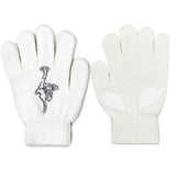 Maxbell Girls Women Kids Ice Skating Gloves Magic Stretch Glove White    M