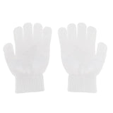 Maxbell Girls Women Kids Ice Skating Gloves Magic Stretch Glove White    M