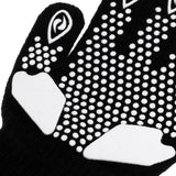 Maxbell Girls Women Kids Ice Skating Gloves Magic Stretch Glove Black Flower   L