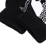 Maxbell Girls Women Kids Ice Skating Gloves Magic Stretch Glove Black    L
