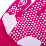 Maxbell Girls Women Kids Ice Skating Gloves Magic Stretch Glove Fushia Flower   M