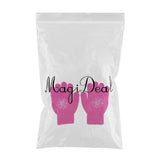 Maxbell Girls Women Kids Ice Skating Gloves Magic Stretch Glove Fushia Flower   S