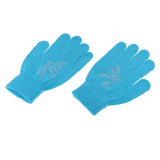 Maxbell Girls Women Kids Ice Skating Gloves Magic Stretch Glove Blue      M