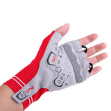 Maxbell Summer Breathable Cycling Motorcycle Half Finger Gel Padded Gloves S Red