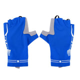 Maxbell Summer Breathable Cycling Motorcycle Half Finger Gel Padded Gloves S Blue
