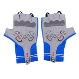 Maxbell Summer Breathable Cycling Motorcycle Half Finger Gel Padded Gloves M Blue