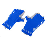Maxbell Summer Breathable Cycling Motorcycle Half Finger Gel Padded Gloves M Blue