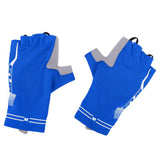 Maxbell Summer Breathable Cycling Motorcycle Half Finger Gel Padded Gloves M Blue