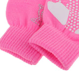 Maxbell Girls Women Kids Ice Skating Gloves Magic Stretch Glove Pink    M