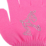Maxbell Girls Women Kids Ice Skating Gloves Magic Stretch Glove Pink    S