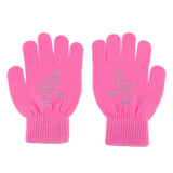 Maxbell Girls Women Kids Ice Skating Gloves Magic Stretch Glove Pink    S