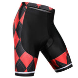 Maxbell Breathable Comfortable Black and Red Grid Summer Mountain Biking Shorts XXXL