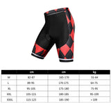 Maxbell Breathable Comfortable Black and Red Grid Summer Mountain Biking Shorts XXL