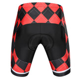 Maxbell Breathable Comfortable Black and Red Grid Summer Mountain Biking Shorts XXL