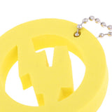 Maxbell 2 Pieces Round Buoy EVA Floating Keychain Keyring Water Key Float Yellow
