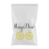Maxbell 2 Pieces Round Buoy EVA Floating Keychain Keyring Water Key Float Yellow