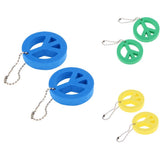 Maxbell 2 Pieces Round Buoy EVA Floating Keychain Keyring Yachting Key Float Green