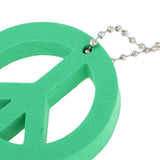 Maxbell 2 Pieces Round Buoy EVA Floating Keychain Keyring Yachting Key Float Green