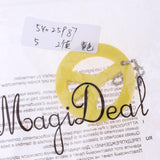 Maxbell 2 Pieces Round Buoy EVA Floating Keychain Keyring Yachting Key Float Yellow