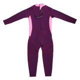 Maxbell Neoprene Wetsuit Long Sleeve Full Body Swimsuit for Kids Black+ pink S