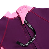 Maxbell Neoprene Wetsuit Long Sleeve Full Body Swimsuit for Kids Black+ pink L