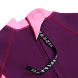 Maxbell Neoprene Wetsuit Long Sleeve Full Body Swimsuit for Kids Black+ pink XL