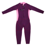 Maxbell Neoprene Wetsuit Long Sleeve Full Body Swimsuit for Kids Black+ pink XL