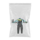 Maxbell Neoprene Wetsuit Long Sleeve Full Body Swimsuit for Kids Gray+ Green L