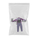 Maxbell Neoprene Wetsuit Long Sleeve Full Body Swimsuit for Kids Black+ purple XL